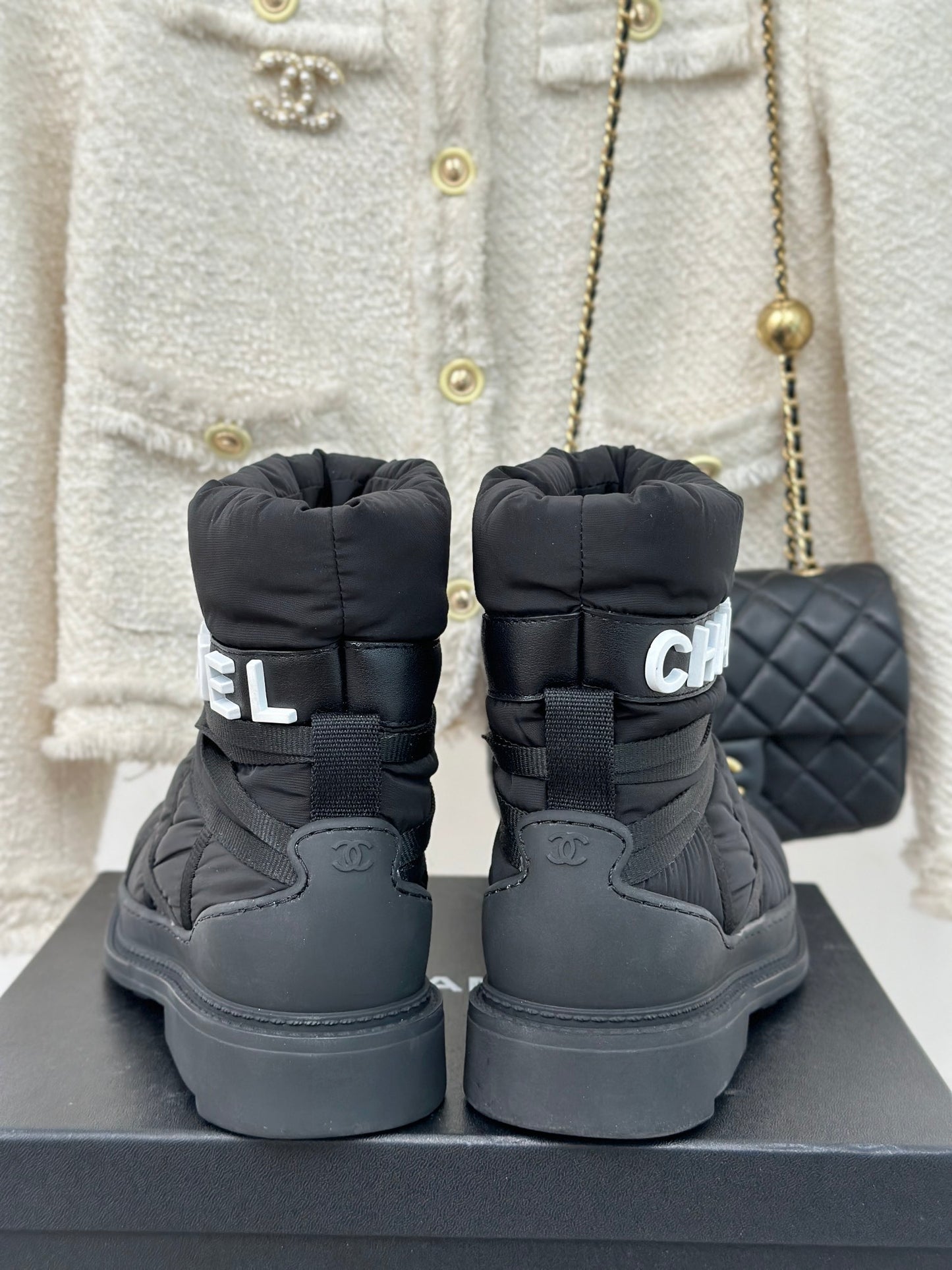 CL Cruise Leather Block Heels High Heel Boots 0423112101