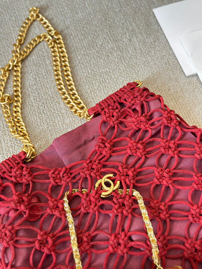 CNL 21A Velvet Net Bag with Letters 0724090401