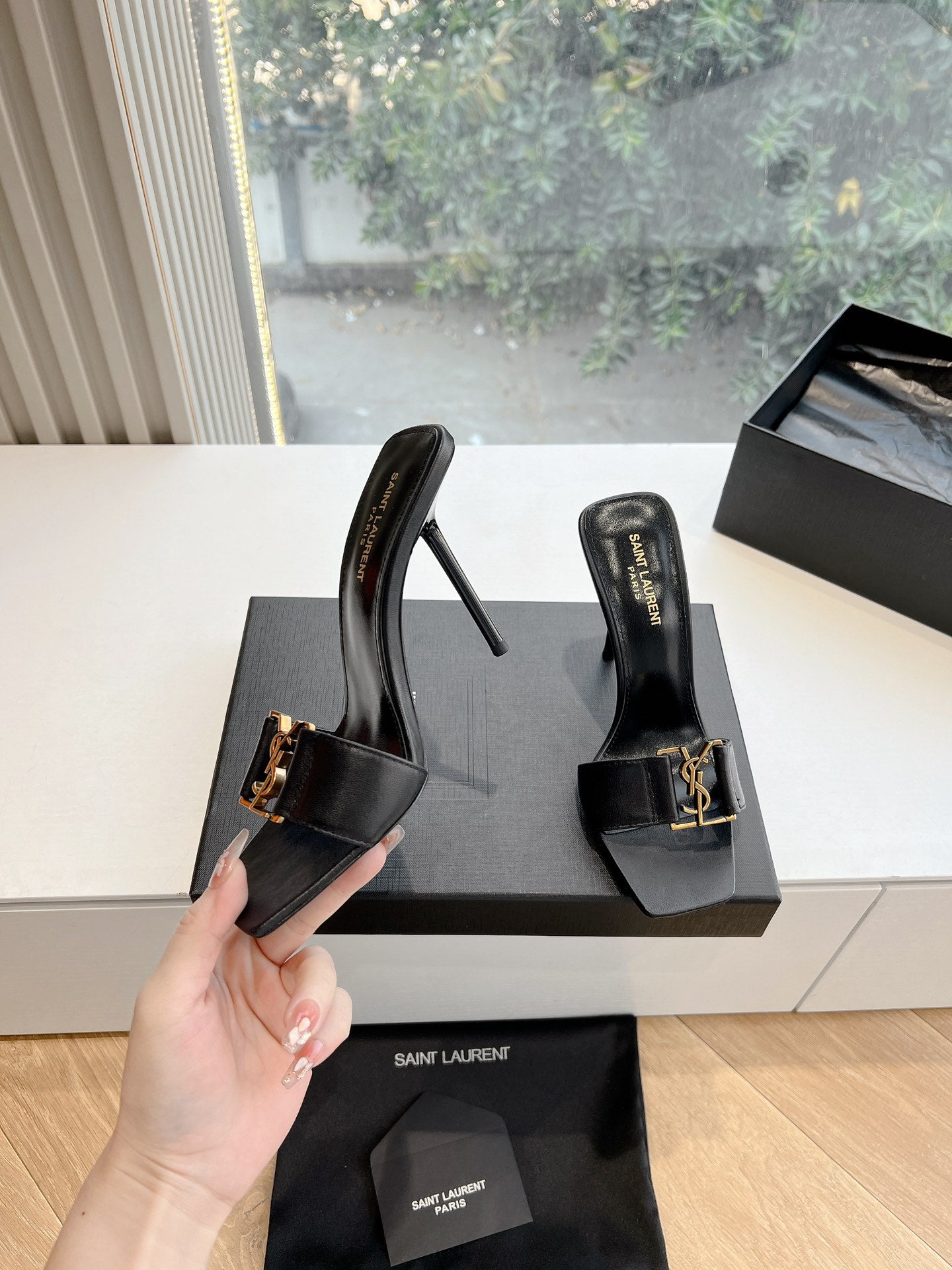 YSL high heel sandals slippers 0725021402