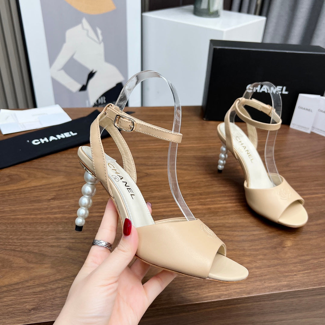 Chane1 top fashion classic pearl high heels 0724030817