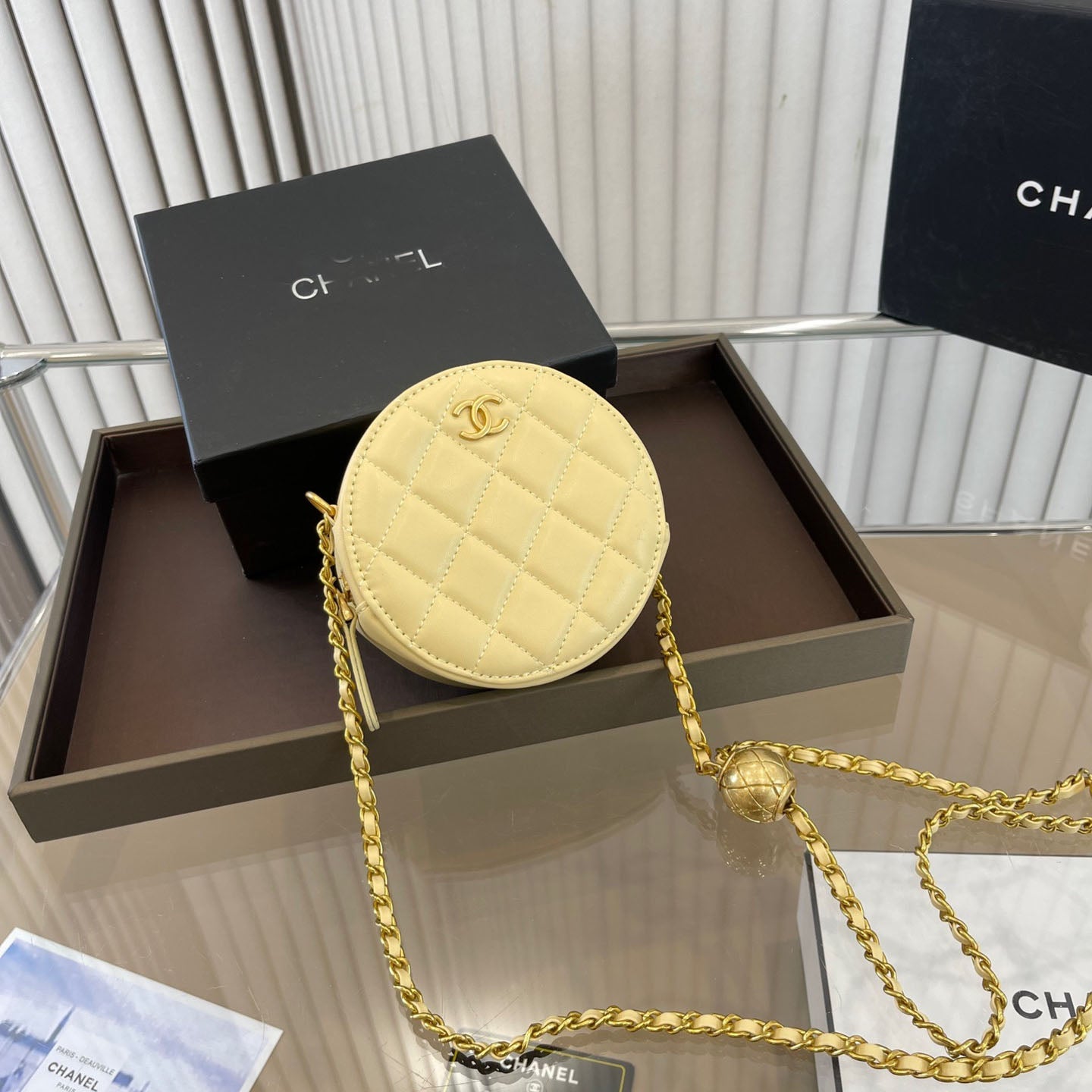 Five-color Golden Autumn Round Cake Bag WLFBG23021718