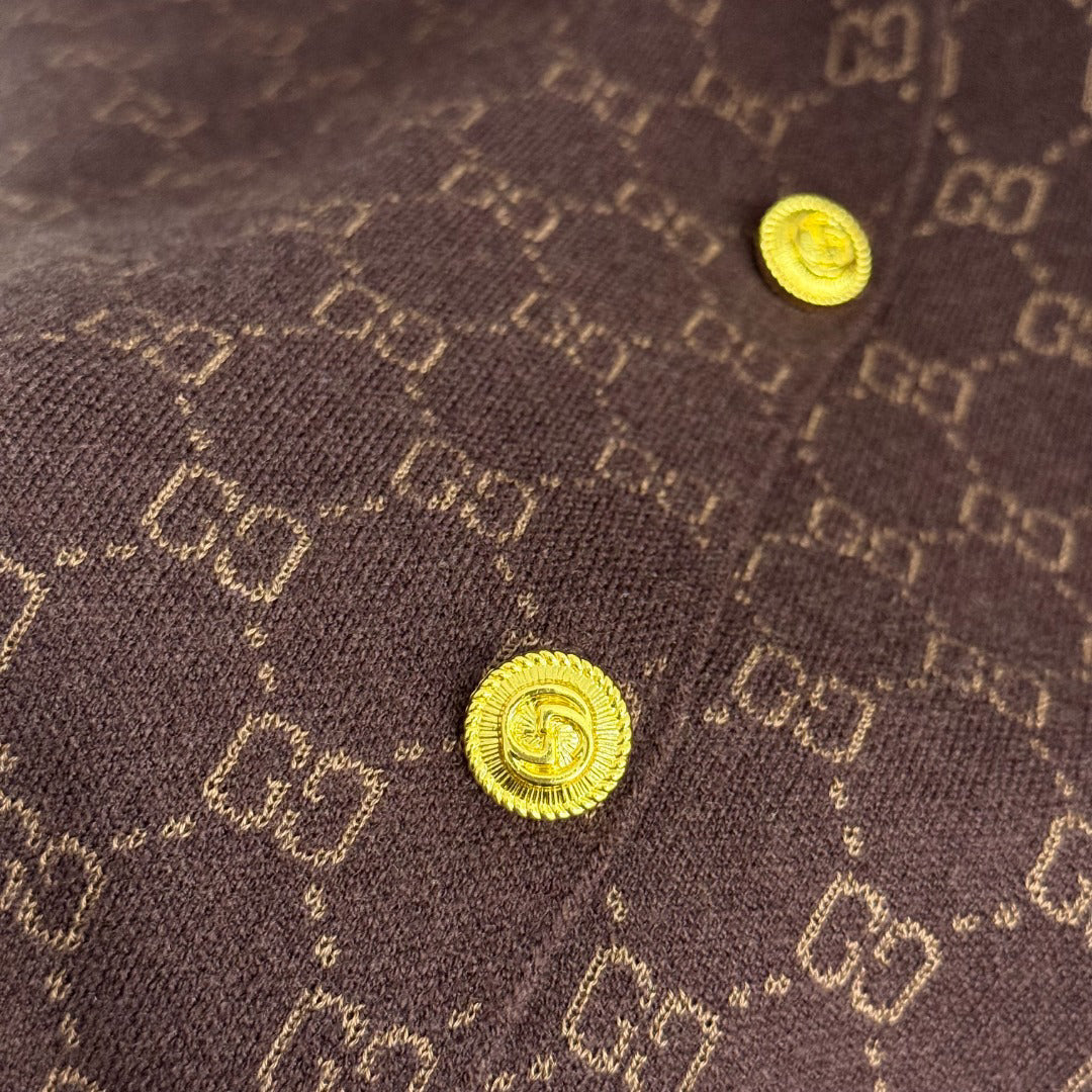 Color-blocked floral print crew neck knit sweater 1025092324