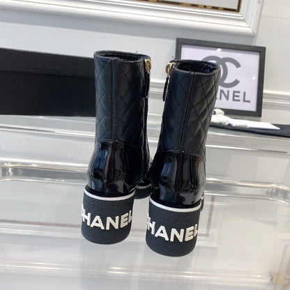 CNL fashionable rhombus leather boots 0724102317