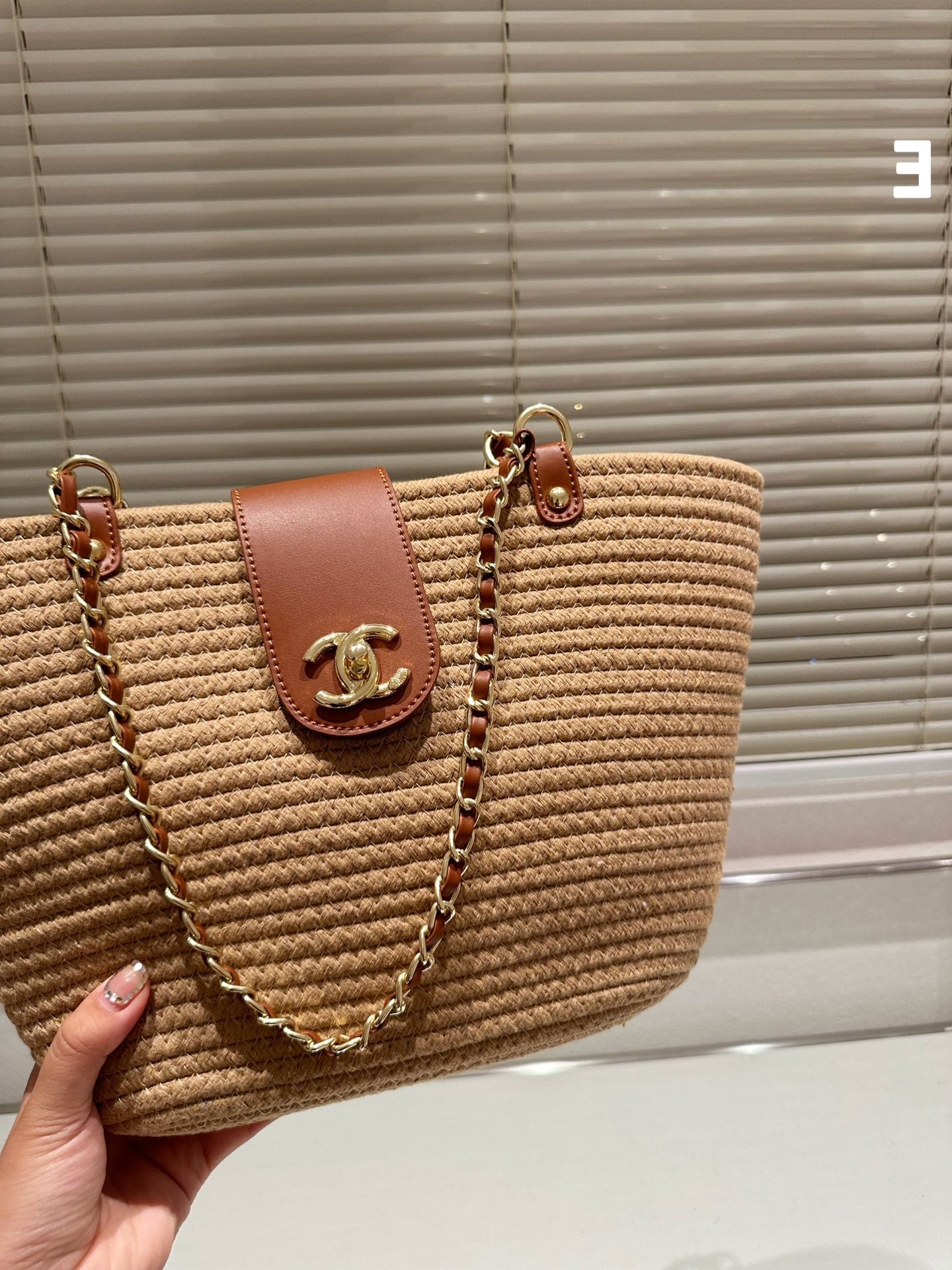 CNL summer woven leather handbag 0724041120