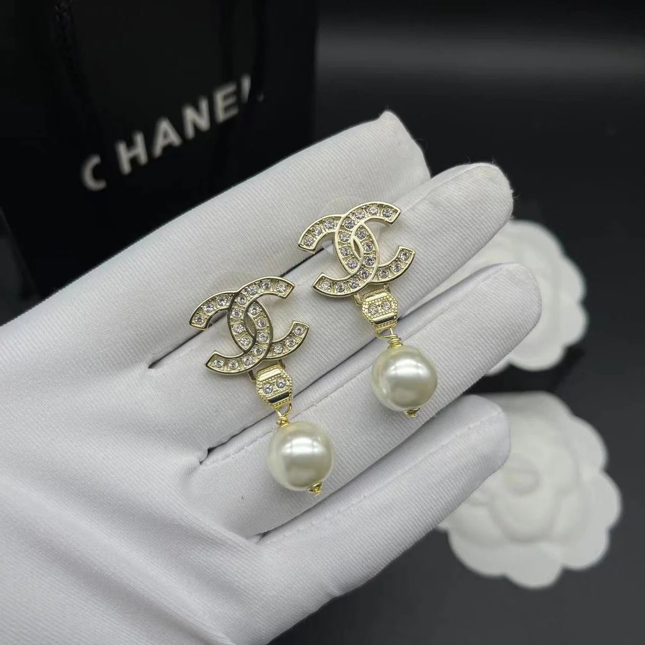 Fashionable Tassel Full Diamond Earrings 1024010313