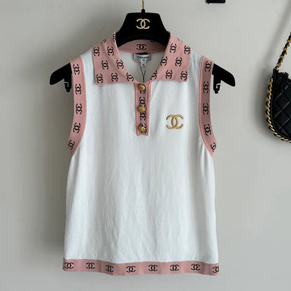 New Fashion All-match Knitted Lapel Vest 1024061220