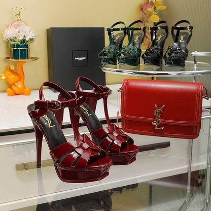 New Open-Toe High-Heel Patent Leather Sandals 1024040217