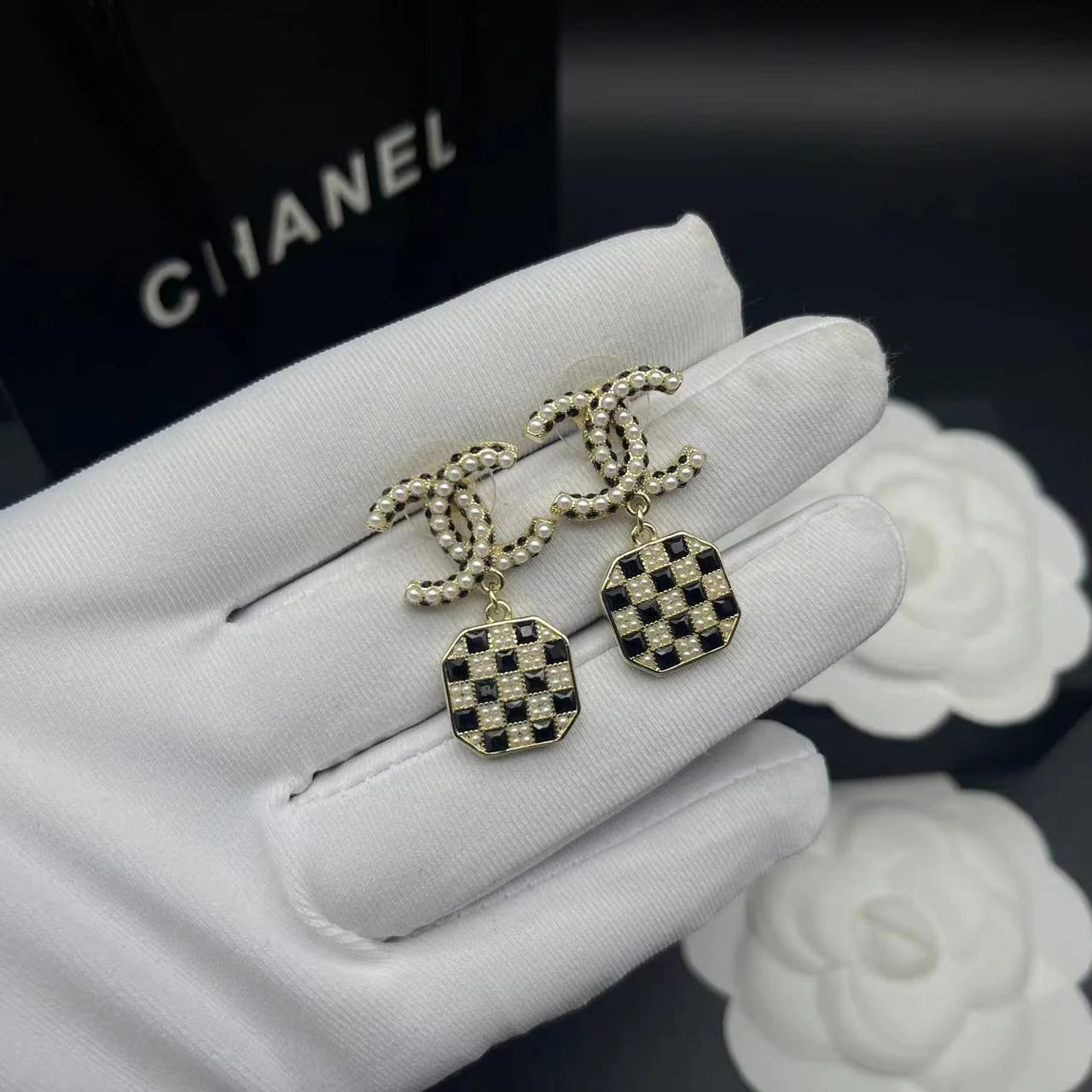 Fashionable Tassel Full Diamond Earrings 1024010313
