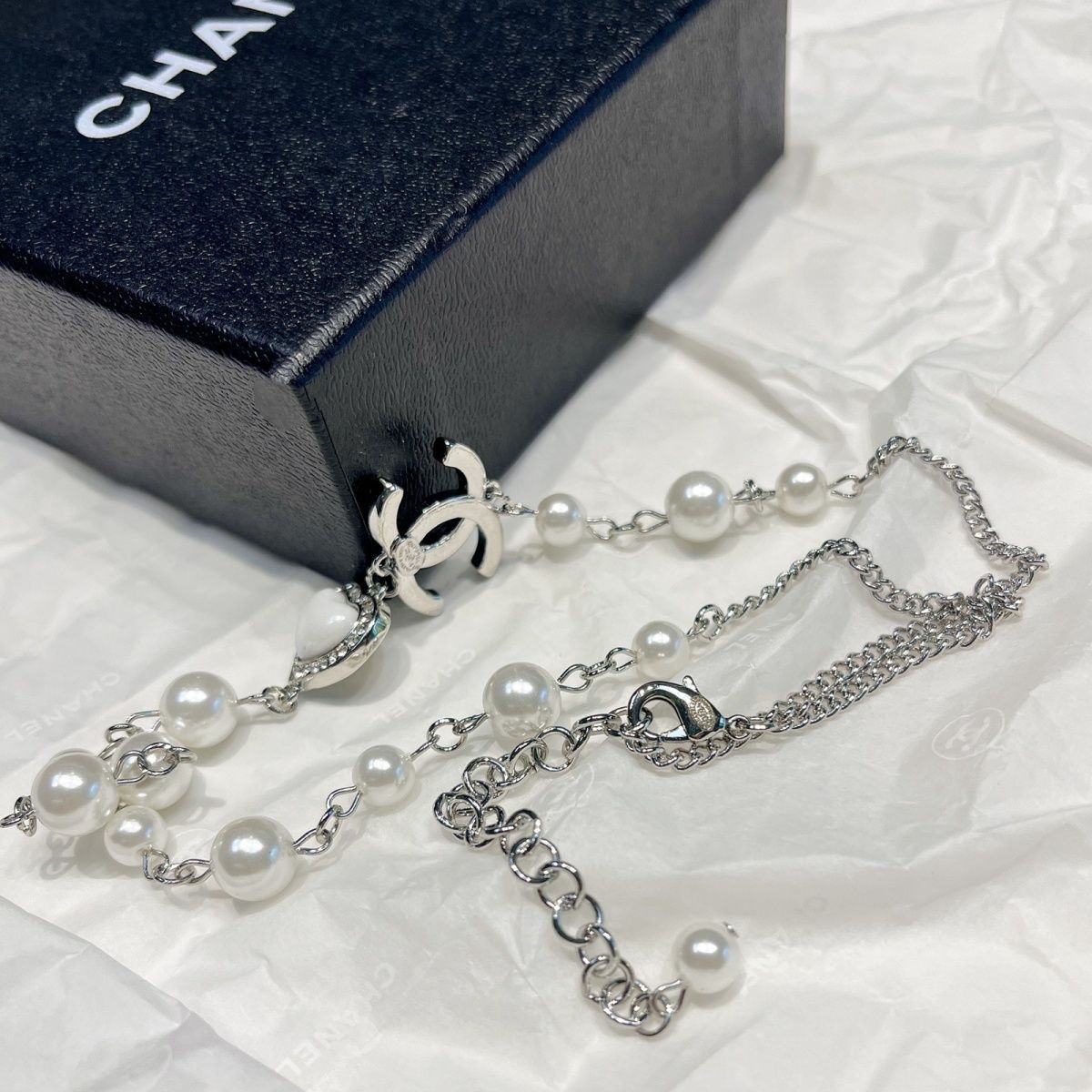 Premium Double C Letter Necklace 0823112207