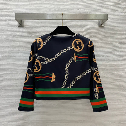 New G Letter Chain Print Fashion Set 1025070203