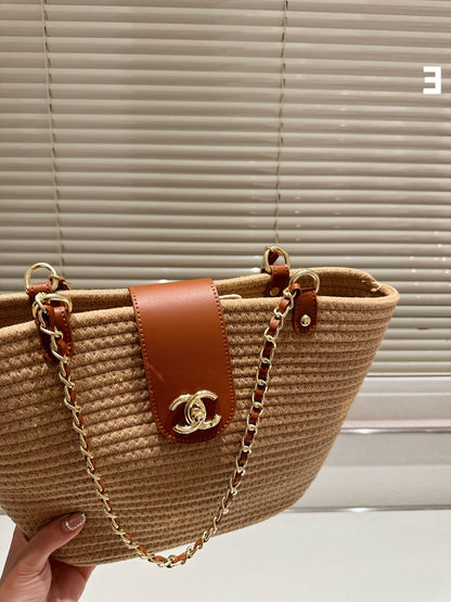 CNL summer woven leather handbag 0724041120