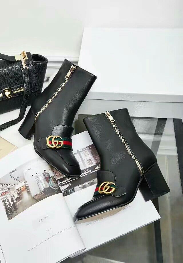GG Fashion chunky-heeled ankle boots 0725090811