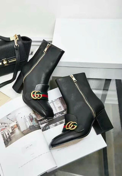 GG Fashion chunky-heeled ankle boots 0725090811