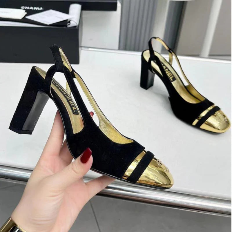 New High Heels Mary Jane Square Toe Sandals  1024031804