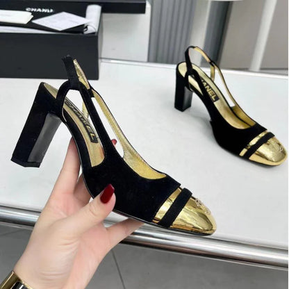 New High Heels Mary Jane Square Toe Sandals  1024031804