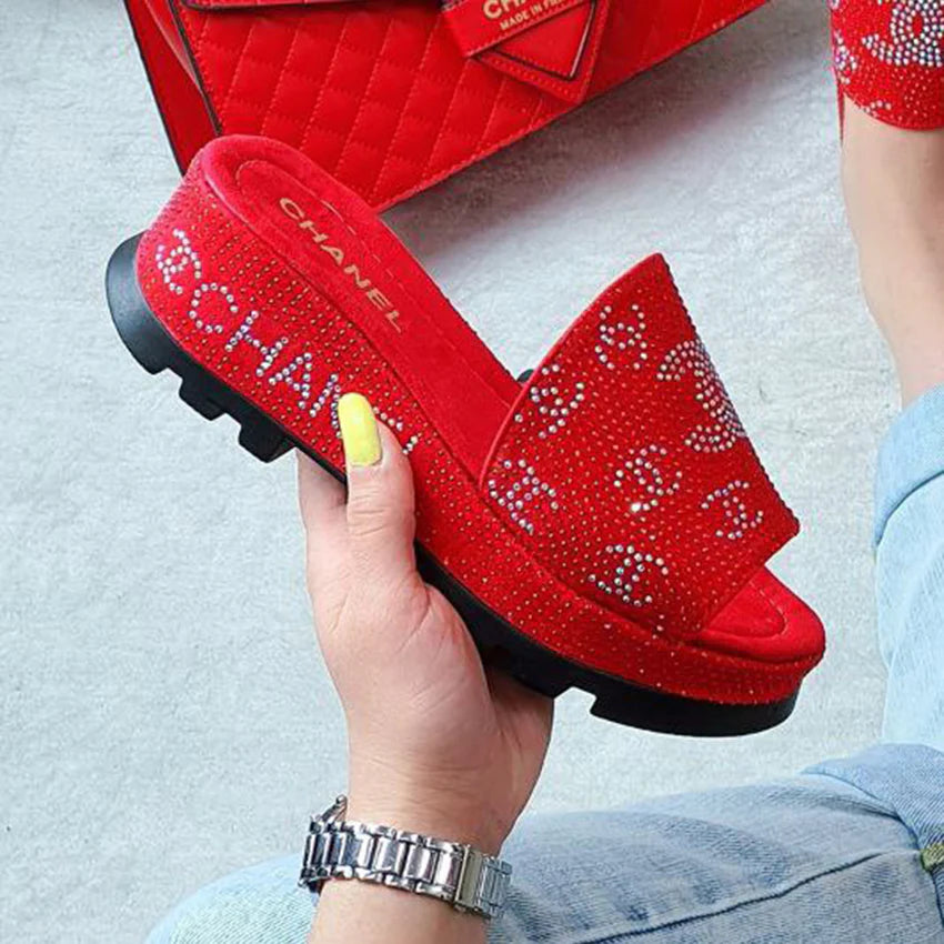 New Fashion Classic Versatile Thick Sole Slippers 1024062025