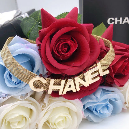 CNL brass letter necklace 0724110603