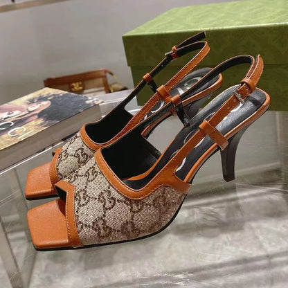 Luxury vintage rhinestone high heeled sandals 1024060520