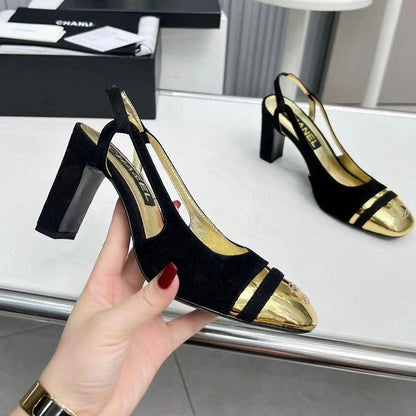 New High Heels Mary Jane Square Toe Sandals  1024031804