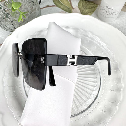 New Sunglasses Women's Frameless Anti-ultraviolet Gradient Two-color Sunglasses 1024062705