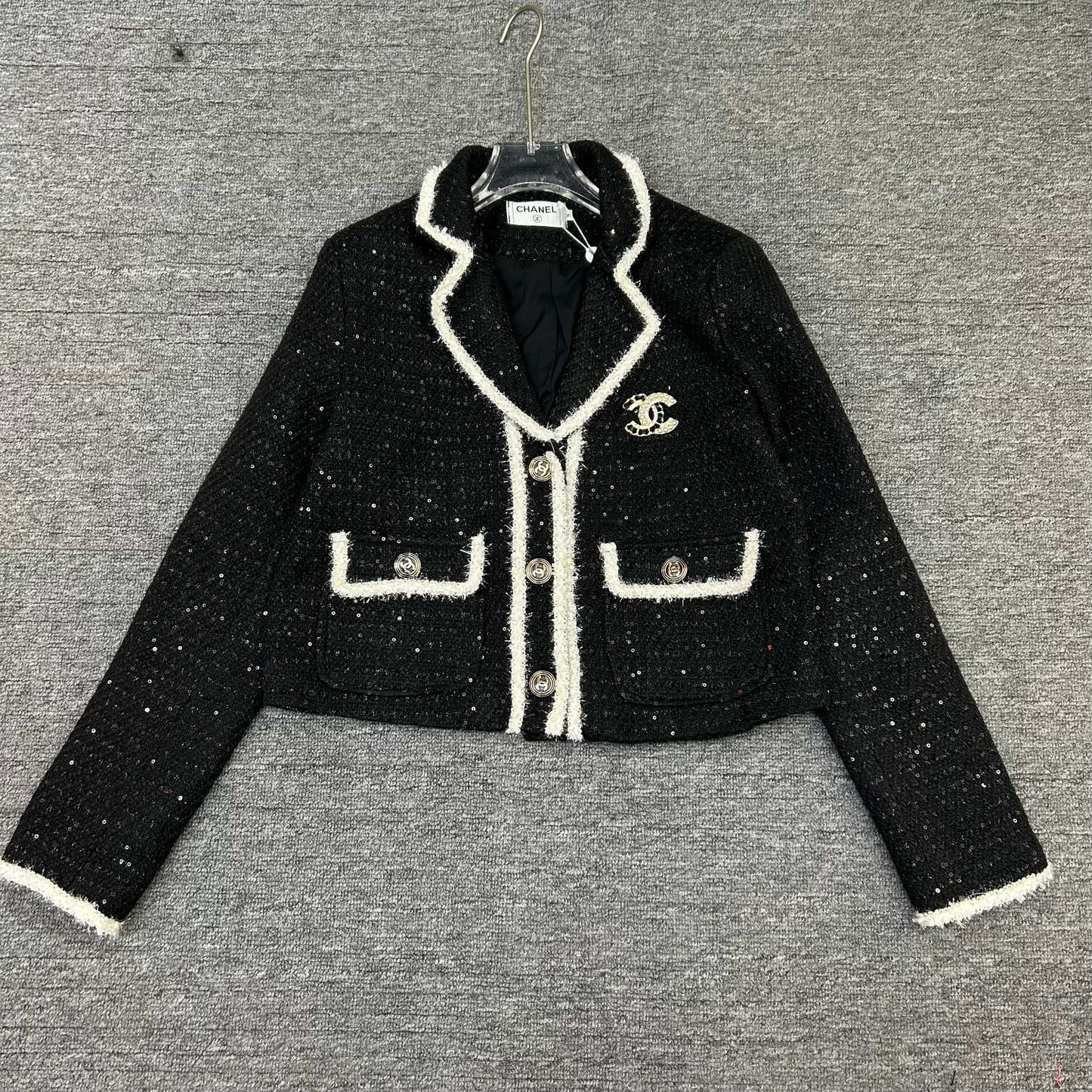 Braided short jacket suit collar design 0724031302