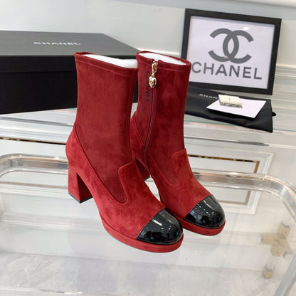 CNL Fashion Cashmere High Heel Boots 0724102316