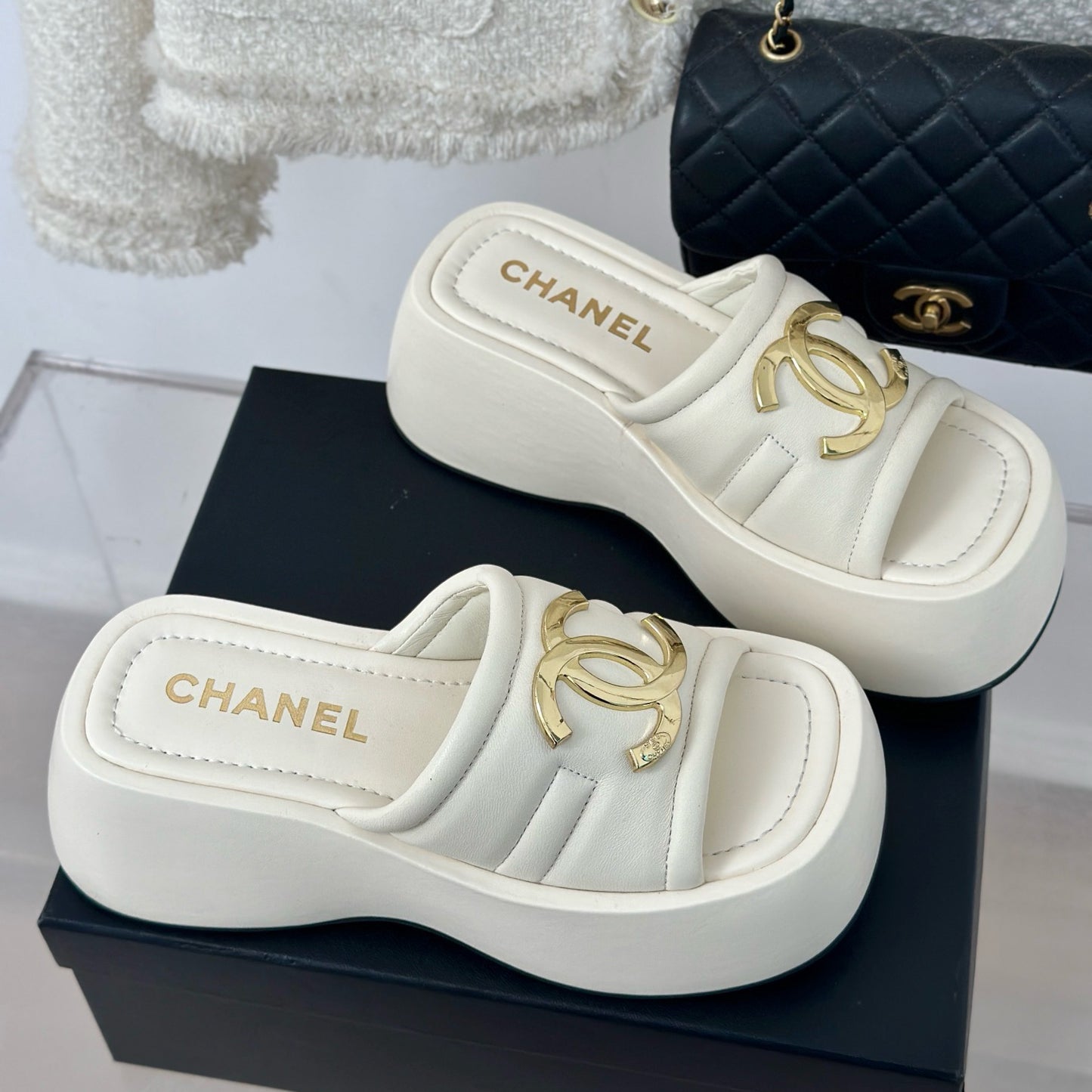 CNL Women Leather Platform Sandal 0724062801