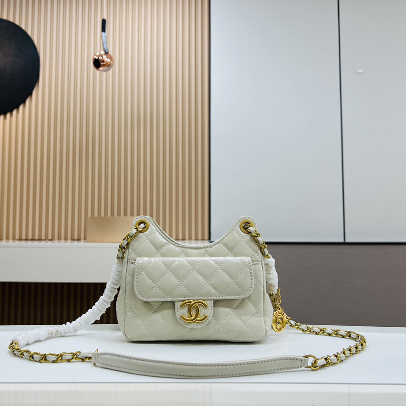 New Gold Coin Croissant Bag