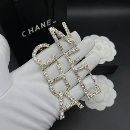 Fashionable Tassel Full Diamond Earrings 1024010313