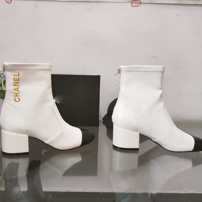 Autumn Winter Versatile Chunky Heel Ankle Boots