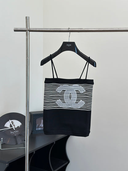 CNL Summer Contrast Color Striped Camisole 0724042701