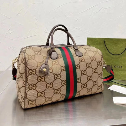 New trendy brand genuine leather men's large capacity handbag travel bag 1024022324