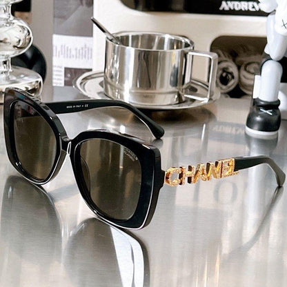 Black Frame Plain UV Protection SunglassesPD05202411904