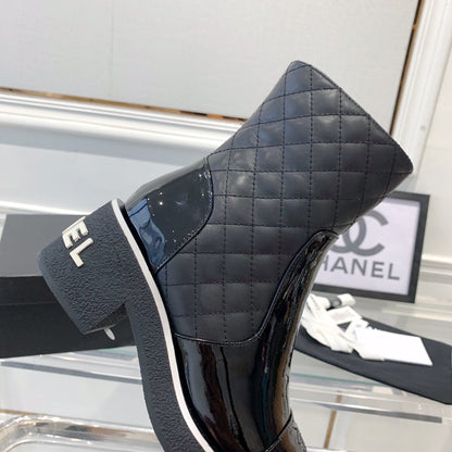 CNL fashionable rhombus leather boots 0724102317