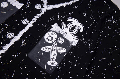 CNL hand-painted graffiti T-shirt 0724041503