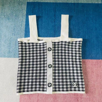 New Check Sling Spice Knit Top 1024072203