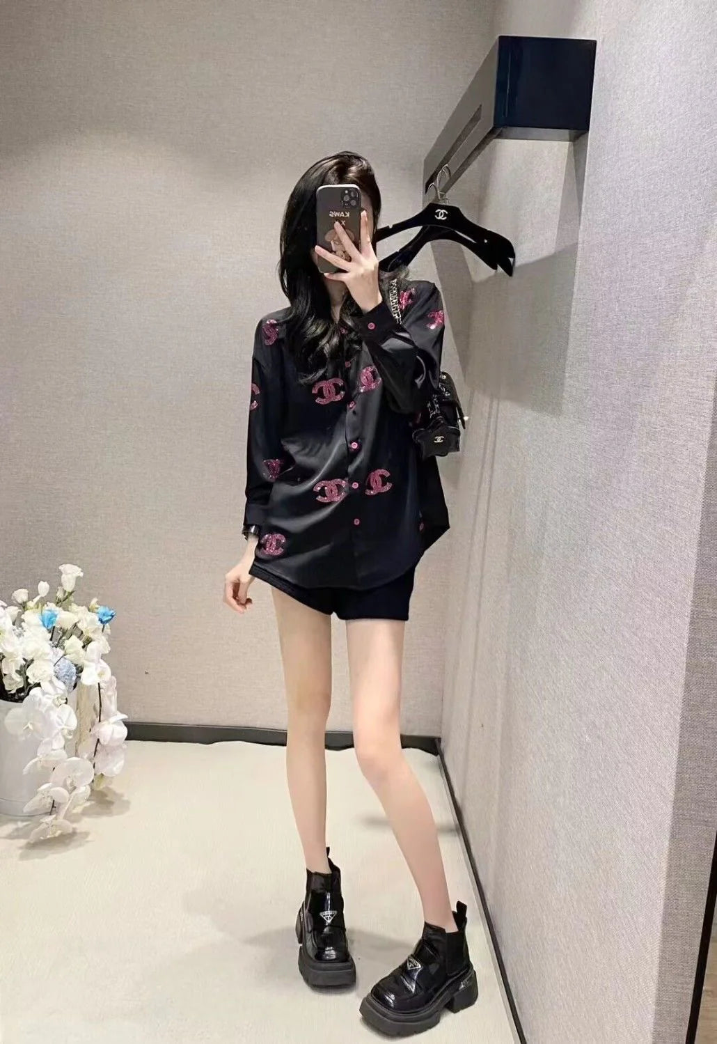 New Versatile Loose Long Sleeve Shirt 1024042910