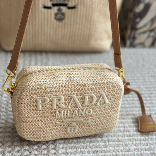 Summer straw camera bag 1824040207