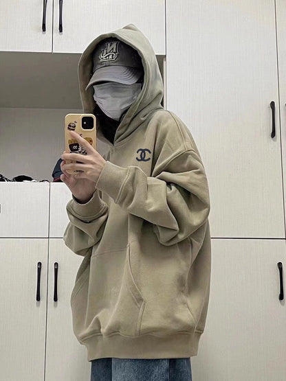 Letter slogan embroidered couple sweatshirt XC0823101706