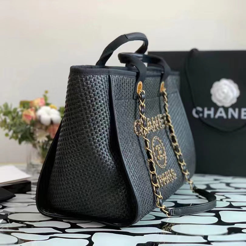 TOTE BAG IN GOLDTONE MENTAL