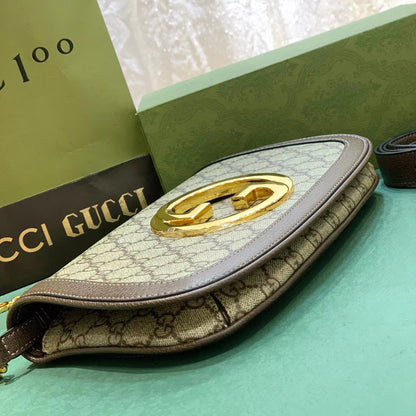 vintage print underarm bag 699268