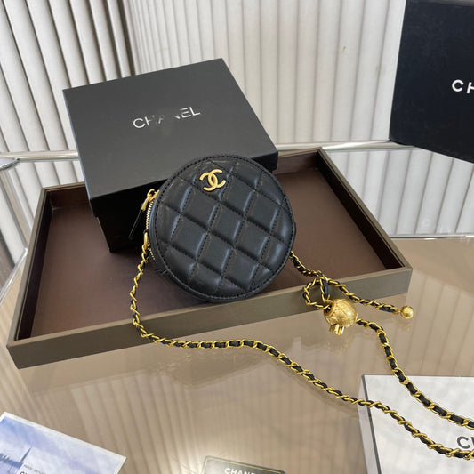 Five-color Golden Autumn Round Cake Bag WLFBG23021718