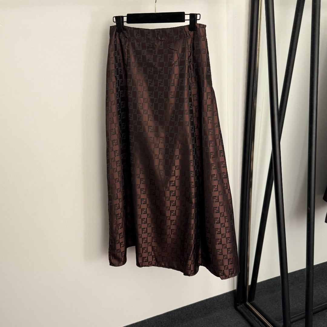 New Floral Print High-Waisted Skirt 1025092309