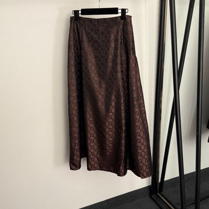 New Floral Print High-Waisted Skirt 1025092309