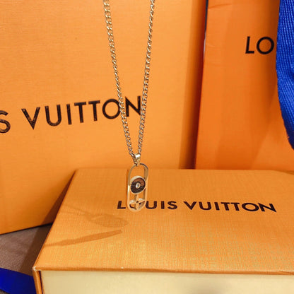 L Family Vintage Leather Necklace 1025092224