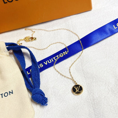 Titanium Steel L-Shaped Necklace 1025092219