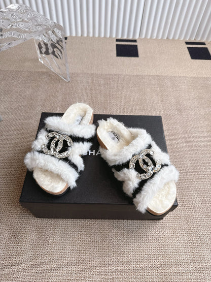 CNL Birken leather suede double buckle fashion casual flat shoes 0725090301