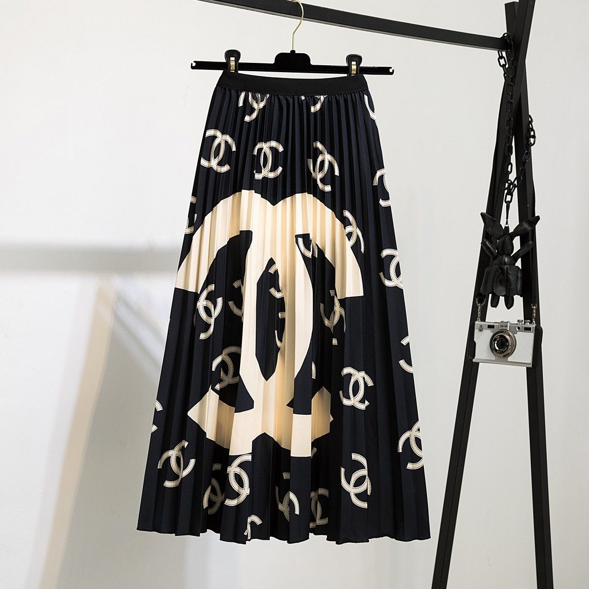 Fashion printed large swing skirt PD10061615