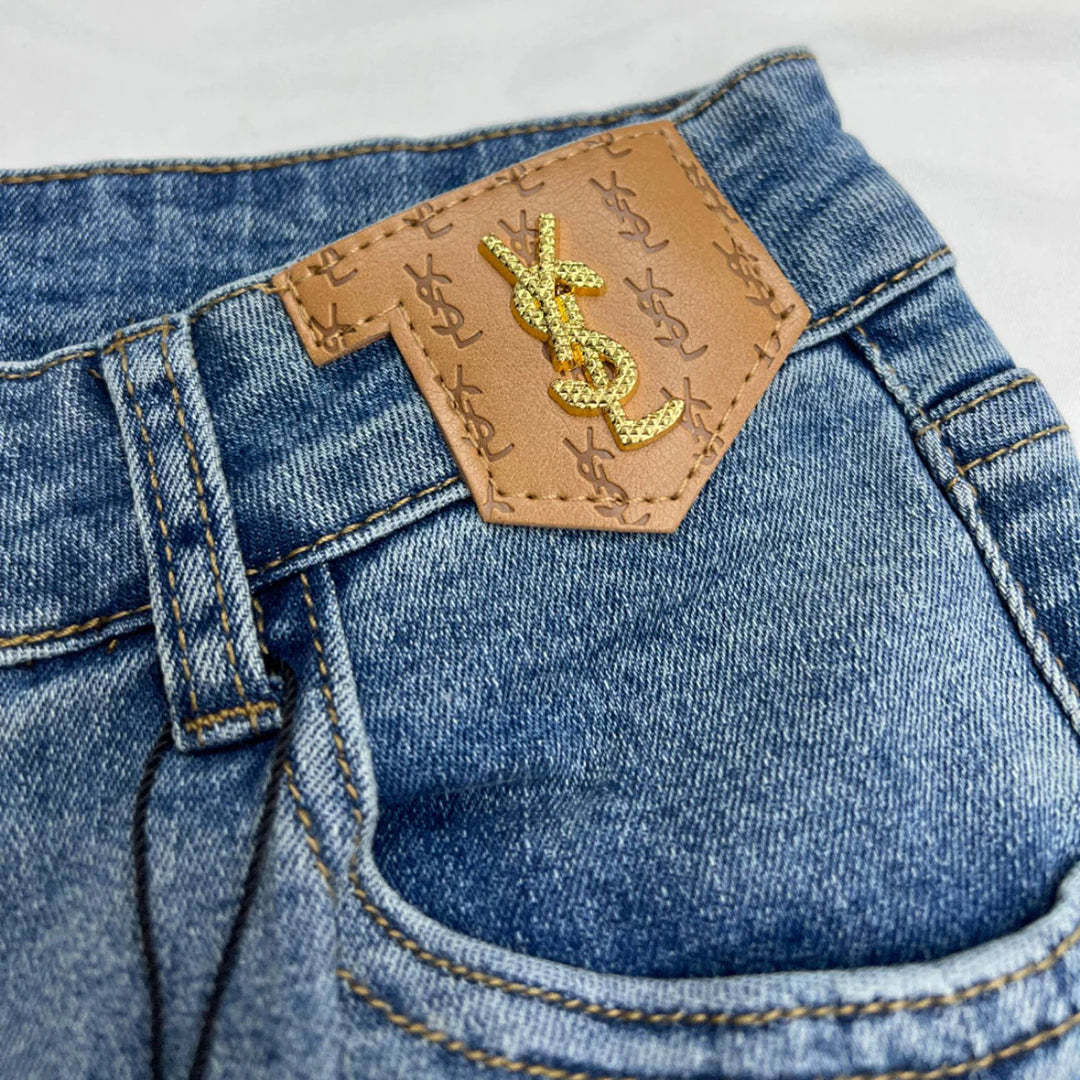 Versatile and fashion split micro flared pants 1024032507