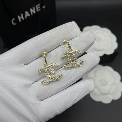 Fashionable Tassel Full Diamond Earrings 1024010313